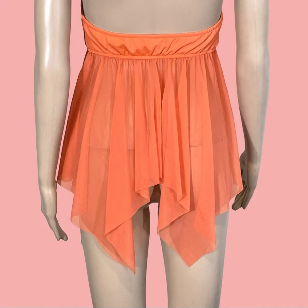 Venus Vintage HalterTop Swimwear Handkerchief Fairycore Coquette Beach Size 8 - Picture 4 of 7